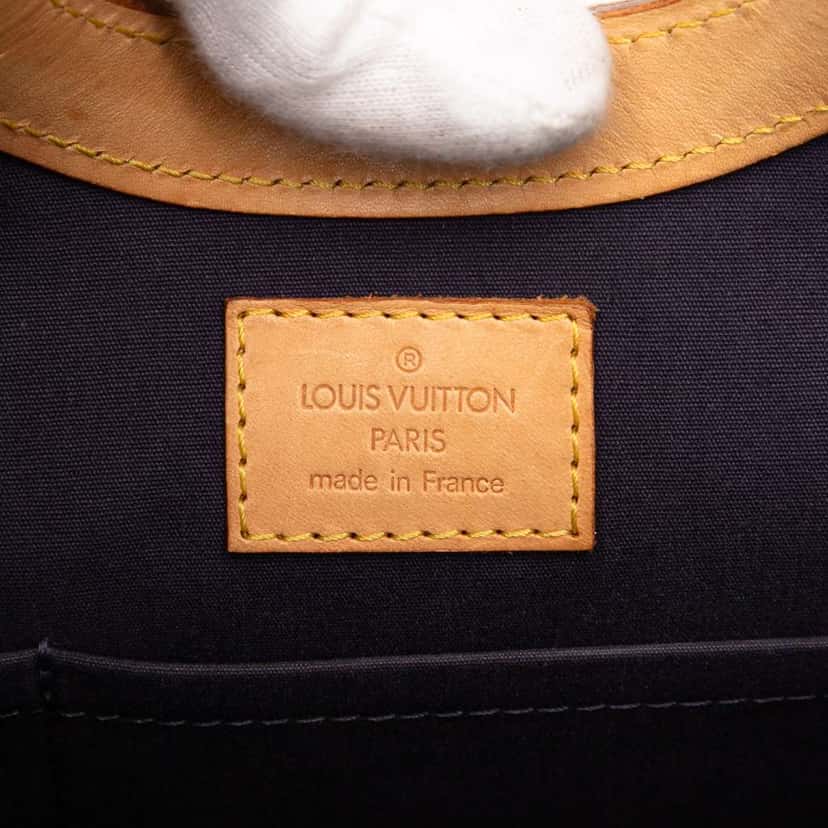 Louis Vuitton Monogram Vernis Stillwood Vertical Bag Blue Leather Good condition - Box View