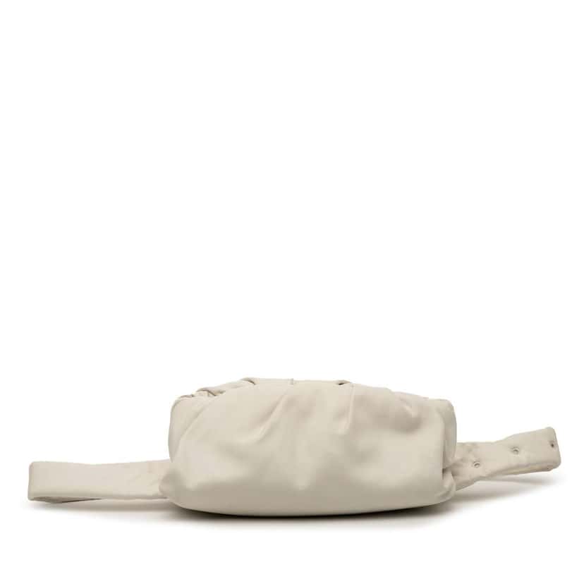 Bottega Veneta Calfskin The Body Pouch Belt Bag White Leather Good condition - Inside View