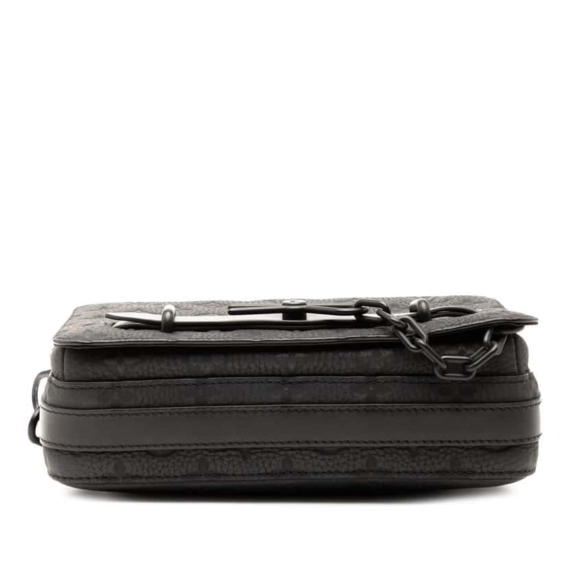 Louis Vuitton Monogram Taurillon Steamer Messenger Black Leather Good condition - Inside View