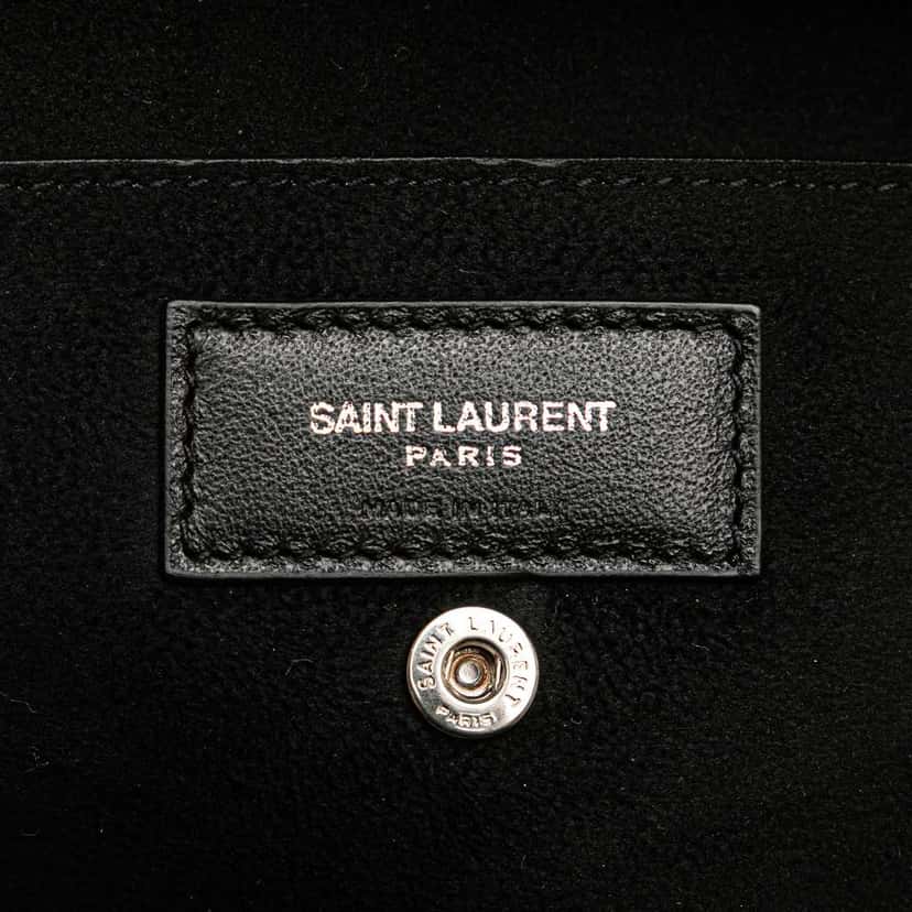Saint Laurent Canvas Teddy Drawstring Shopping Tote White Canvas Good condition - Box View
