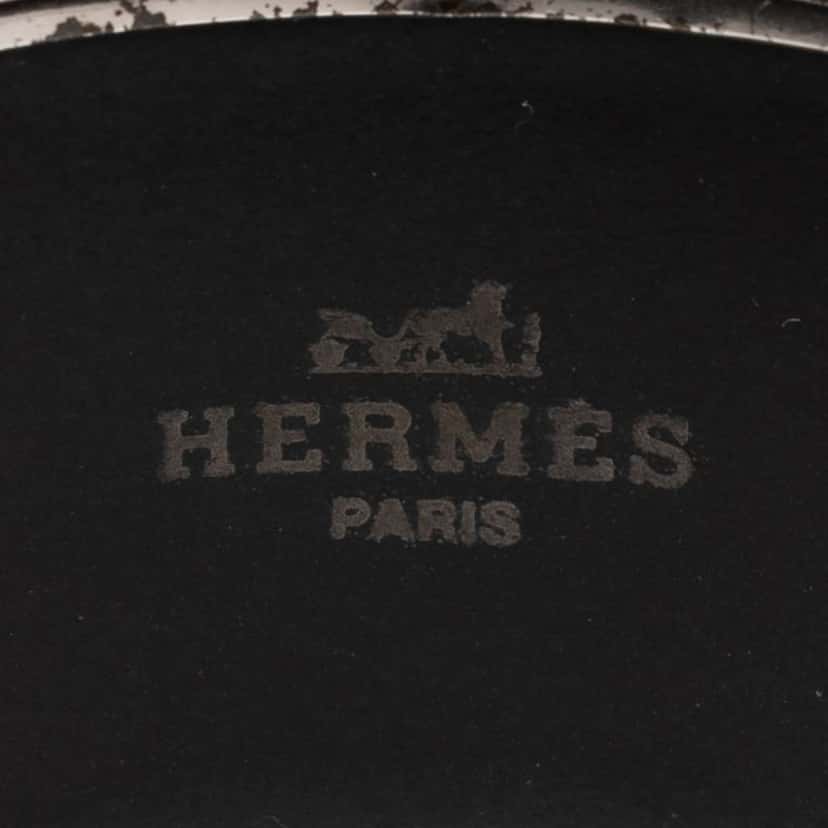 Hermès Extra Wide Grand Apparat Enamel Bangle 65 Black Good condition - Model View