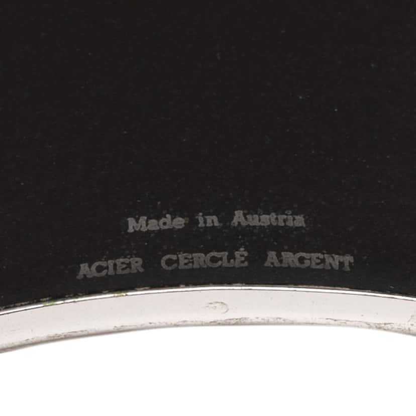 Hermès Extra Wide Grand Apparat Enamel Bangle 65 Black Good condition - Box View