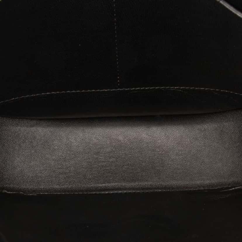 Celine Compact Grained Calfskin Trotteur Crossbody Black Leather Good condition - Model View