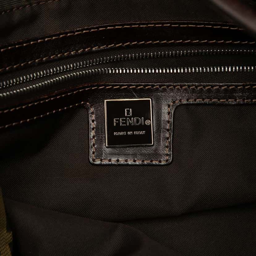 Fendi Zucca Canvas Shoulder Bag Brown Canvas Good condition - Box View