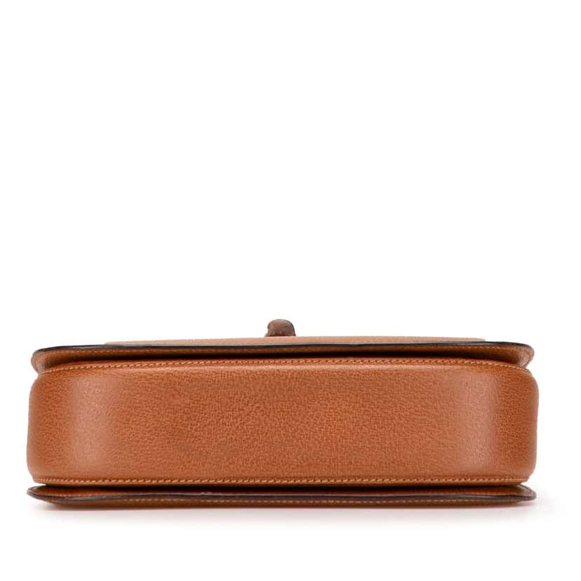 Gucci Grained Calfskin Bamboo Night Brown Leather Good condition - Inside View