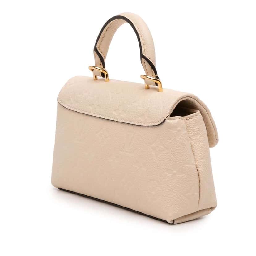 Louis Vuitton Monogram Empreinte Nano Madeleine Brown Leather Good condition - Back View