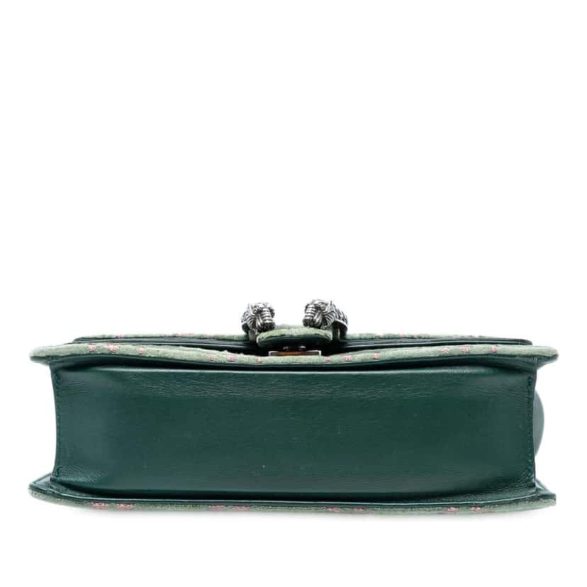 Gucci Medium GG Velvet Dionysus Crossbody Green Velvet Good condition - Inside View
