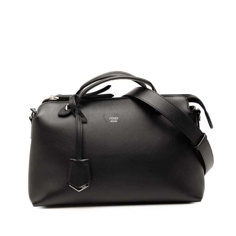Fendi Medium Leather By The Way Satchel Black Leather Good condition - Front View