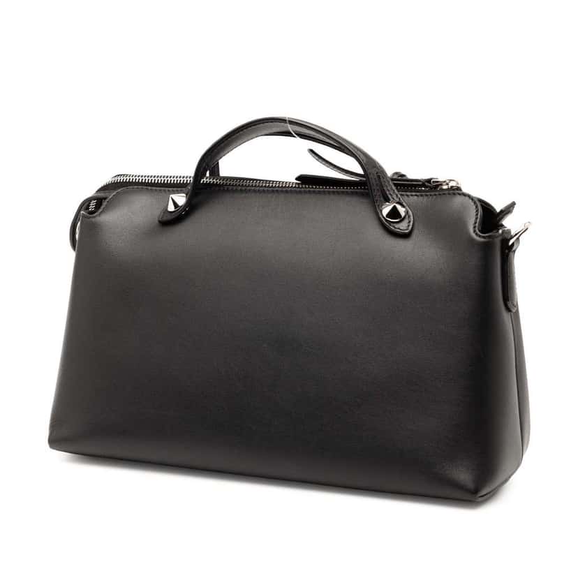 Fendi Medium Leather By The Way Satchel Black Leather Good condition - Back View