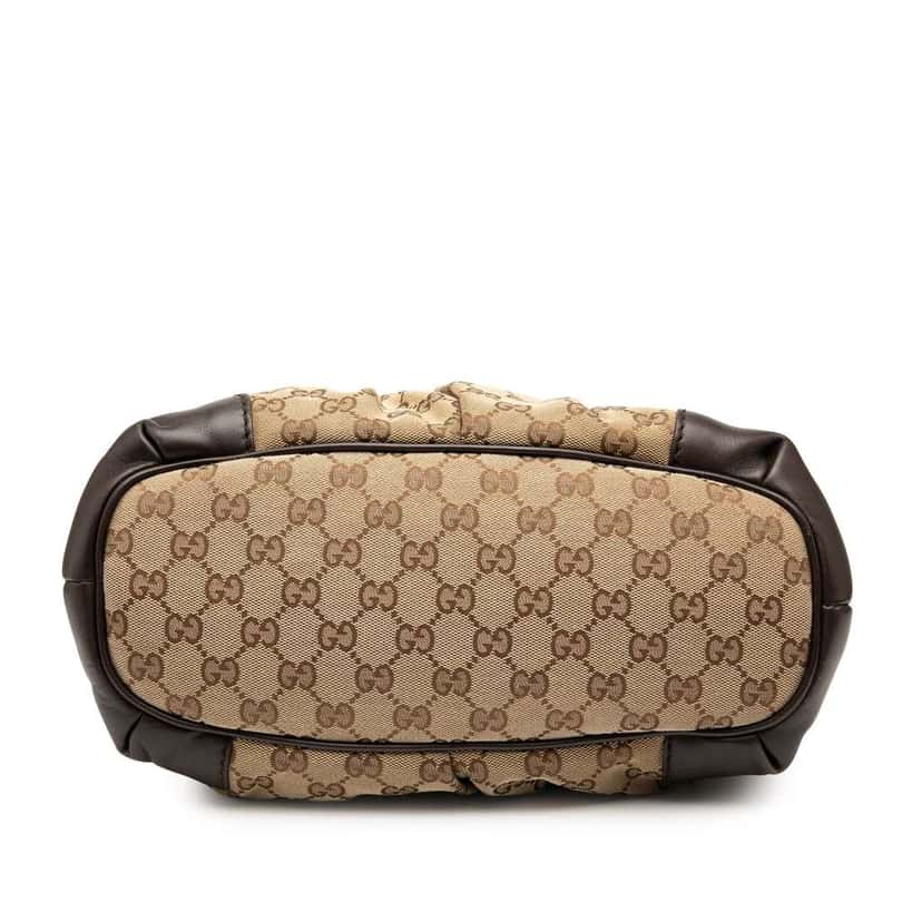 Gucci GG Canvas Sukey Satchel Brown Canvas Good condition - Inside View