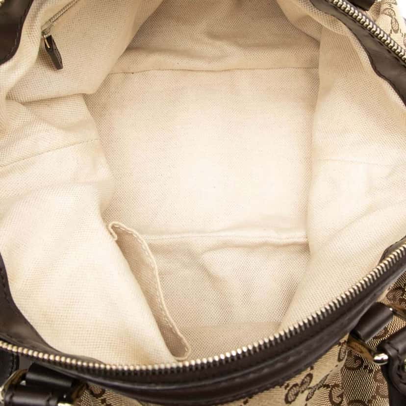 Gucci GG Canvas Sukey Satchel Brown Canvas Good condition - Model View