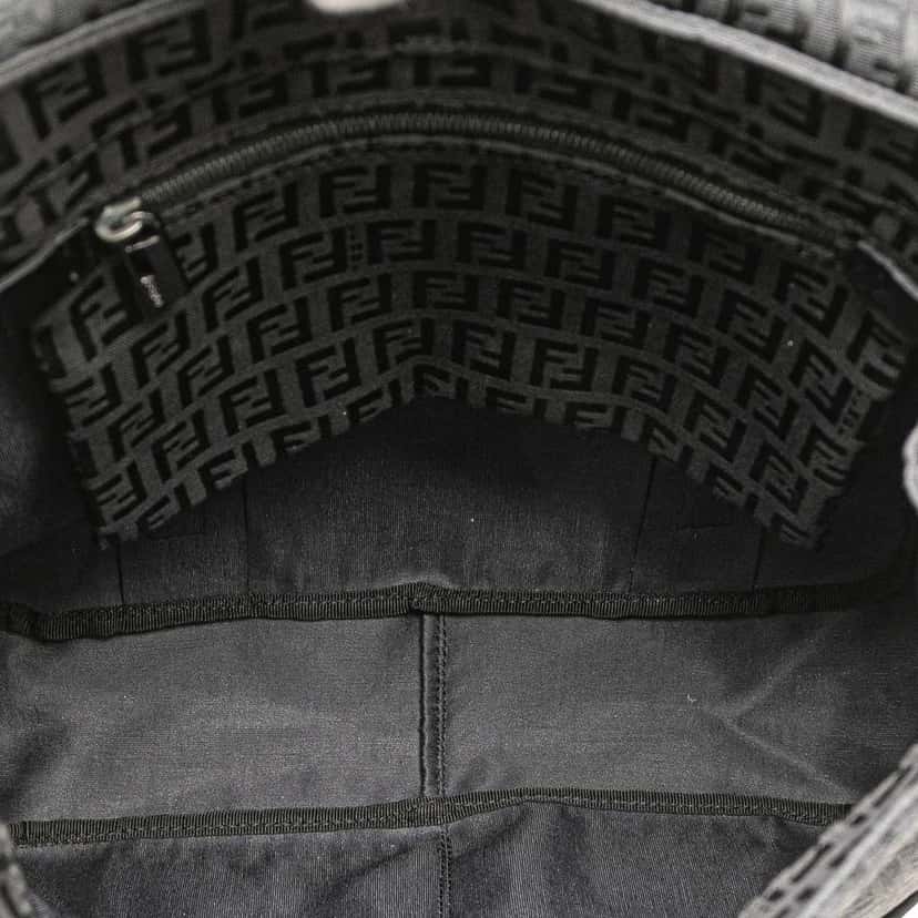 Fendi Zucchino Canvas Backpack Black Canvas Good condition - Model View