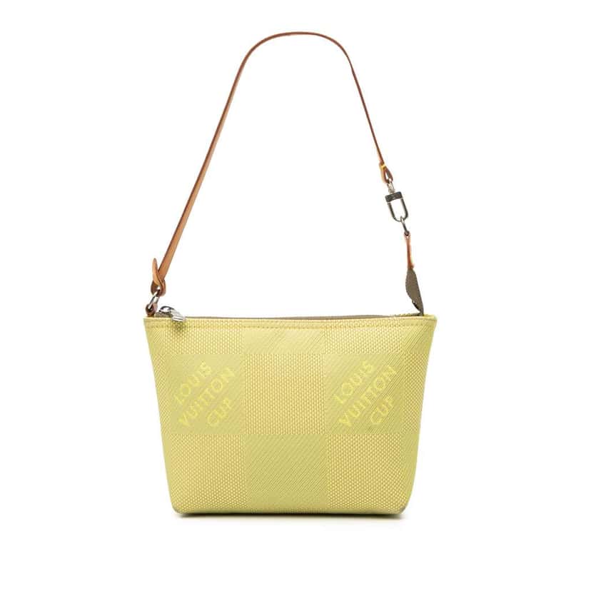 Louis Vuitton Damier Geant LV Cup Volunteer Pochette Green Canvas Good condition - Front View