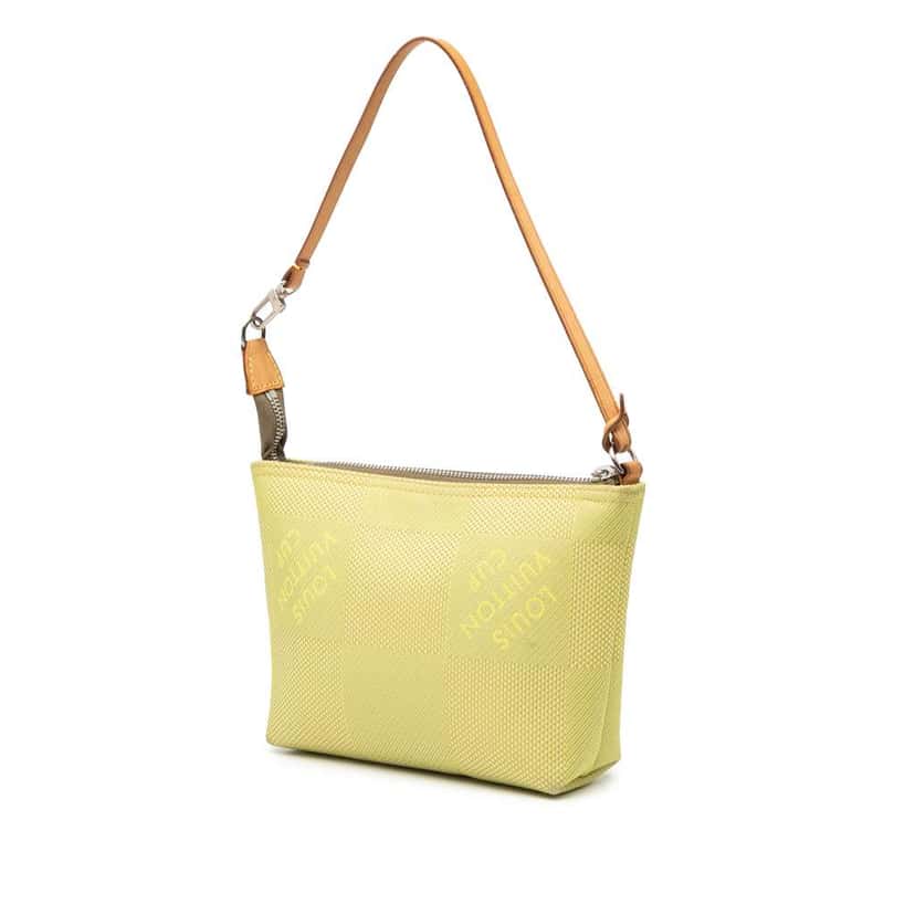 Louis Vuitton Damier Geant LV Cup Volunteer Pochette Green Canvas Good condition - Back View