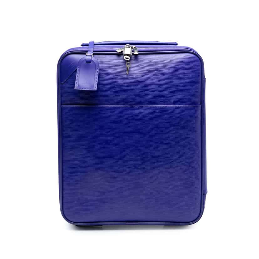 Louis Vuitton Epi Pegase 45 Blue Leather Good condition - Front View