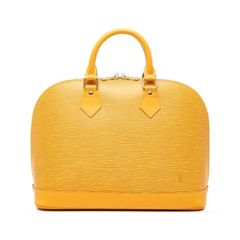 Louis Vuitton Epi Alma PM Yellow Leather Good condition - Front View