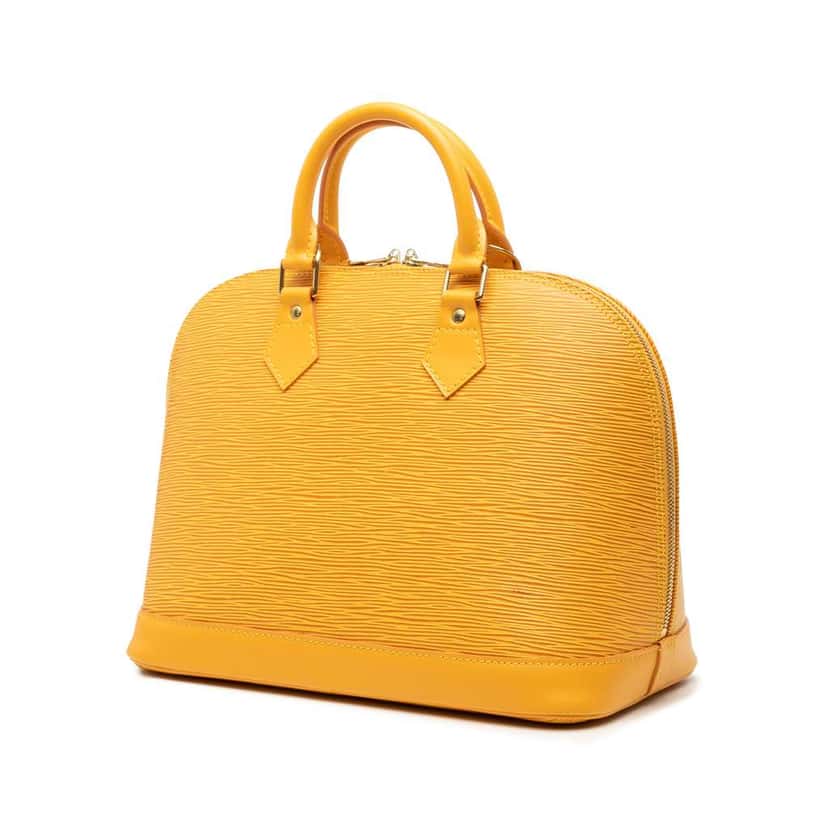 Louis Vuitton Epi Alma PM Yellow Leather Good condition - Back View