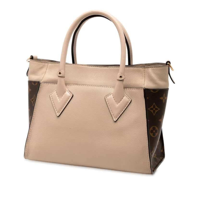Louis Vuitton Monogram On My Side PM Brown Leather Good condition - Back View