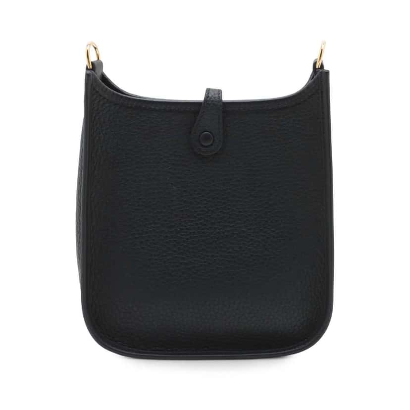 Hermès Clemence Evelyne TPM Black Leather Good condition - Back View