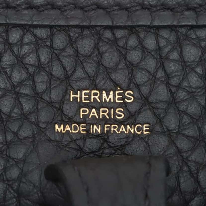 Hermès Clemence Evelyne TPM Black Leather Good condition - Model View