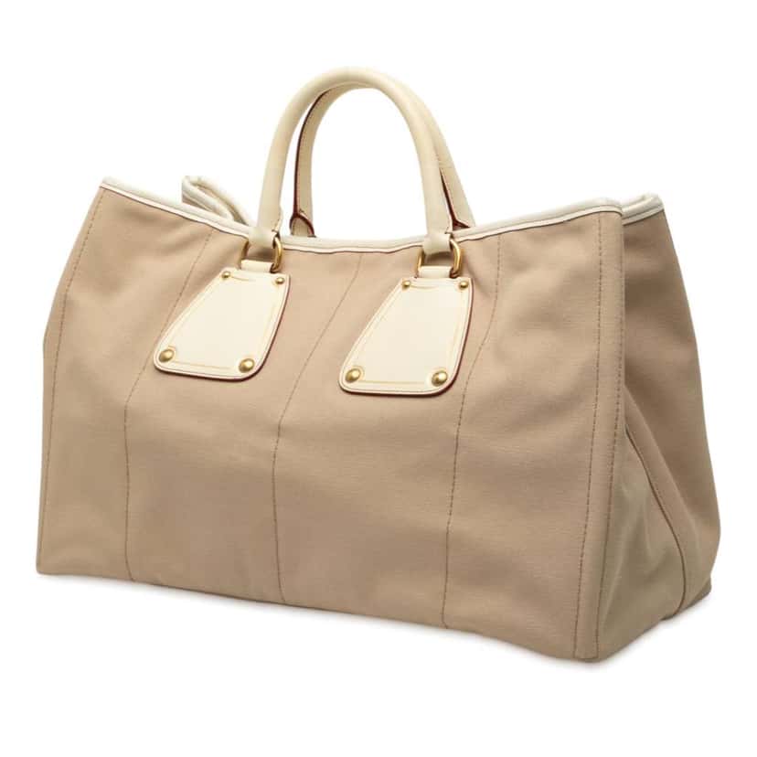 Prada Canvas Canapa Tote Brown Canvas Good condition - Back View
