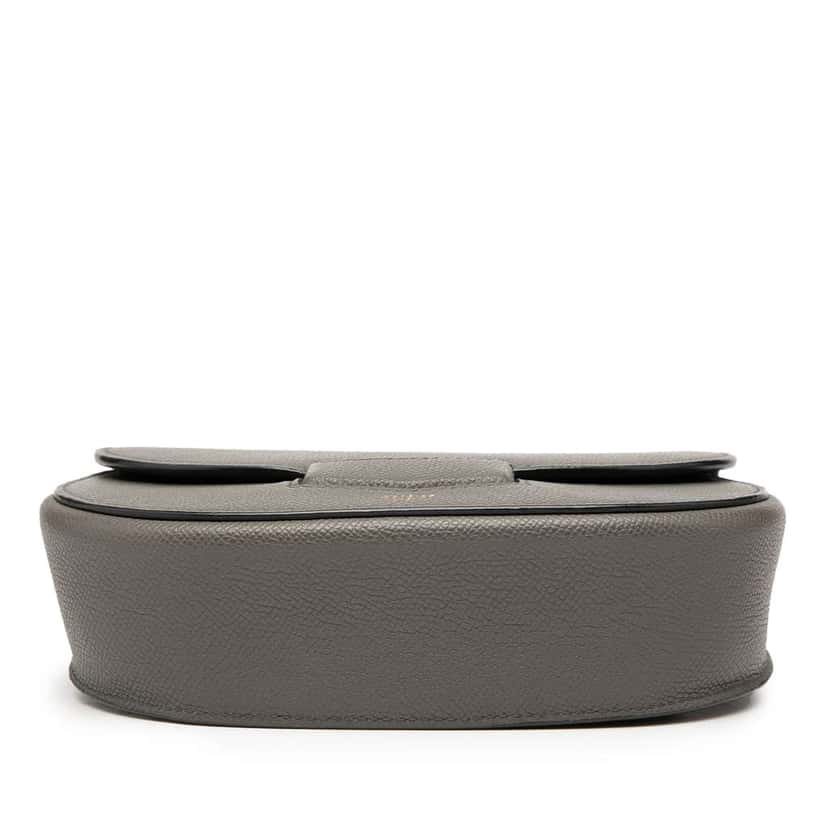 Celine Small Grained Calfskin Trotteur Crossbody Grey Leather Very good condition - Inside View