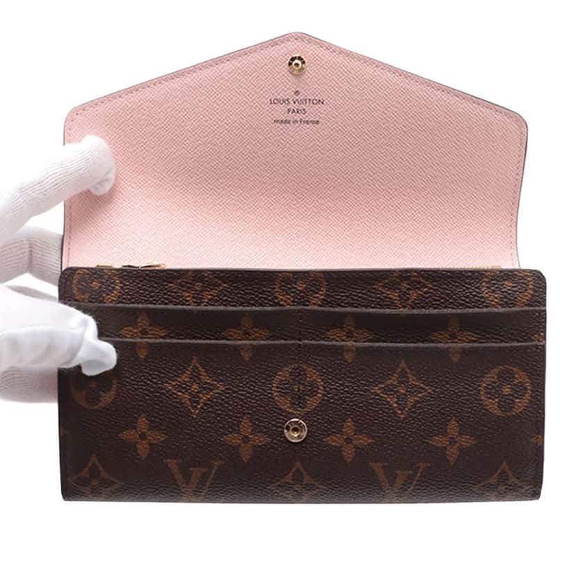 Louis Vuitton Monogram Sarah Long Wallet Brown Good condition - Inside View