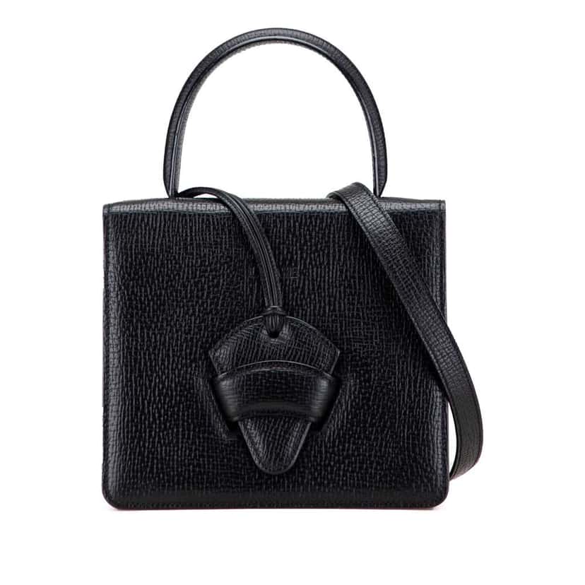 Loewe Leather Barcelona Satchel Black Leather Good condition - Front View