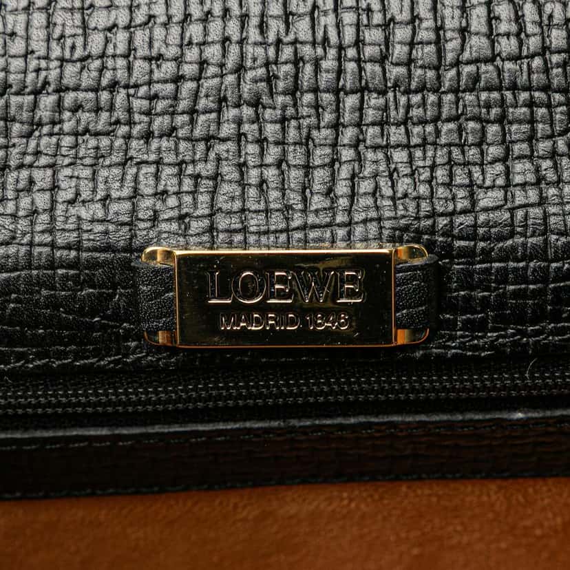 Loewe Leather Barcelona Satchel Black Leather Good condition - Box View
