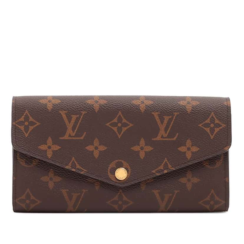 Louis Vuitton Monogram Portefeuille Sarah Wallet Brown Good condition - Front View