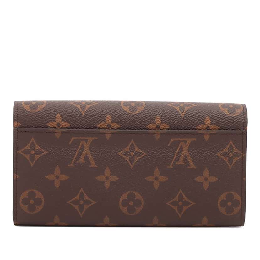 Louis Vuitton Monogram Portefeuille Sarah Wallet Brown Good condition - Back View