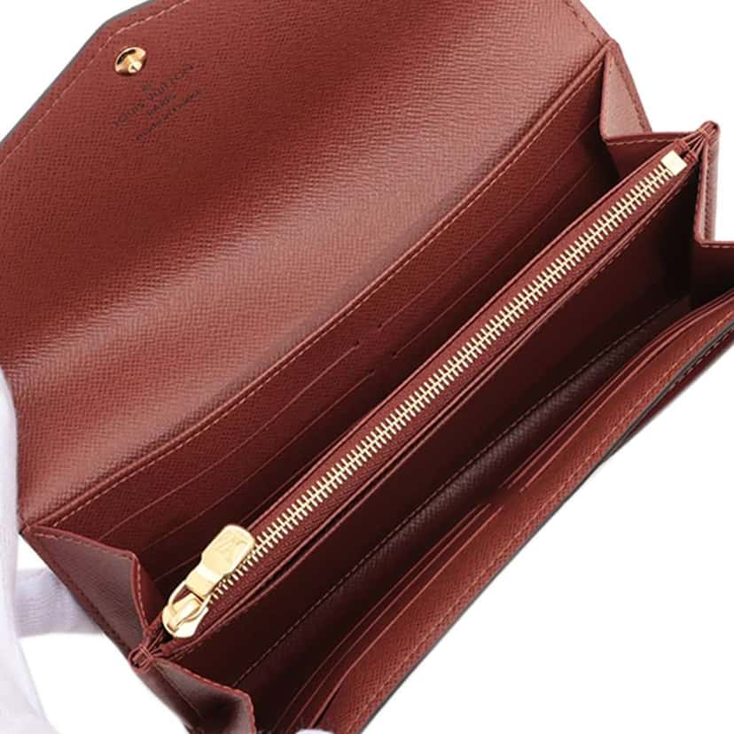Louis Vuitton Monogram Portefeuille Sarah Wallet Brown Good condition - Model View