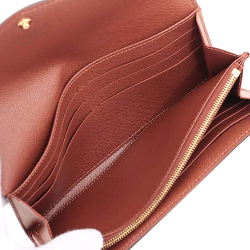 Louis Vuitton Monogram Portefeuille Sarah Wallet Brown Good condition - Box View