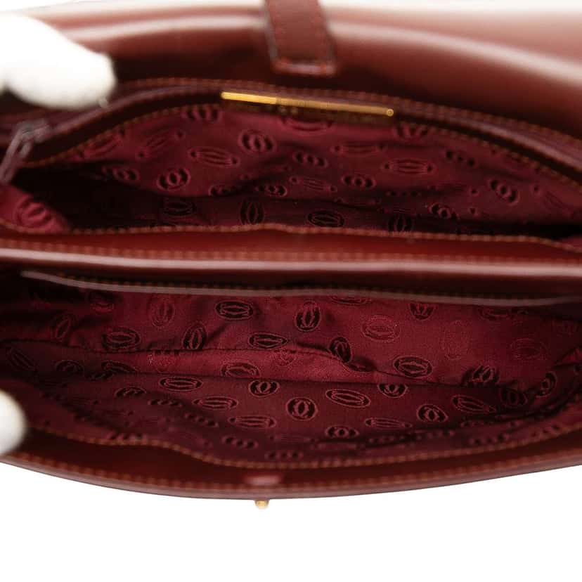 Cartier Leather Must De Cartier Crossbody Red Leather Good condition - Model View
