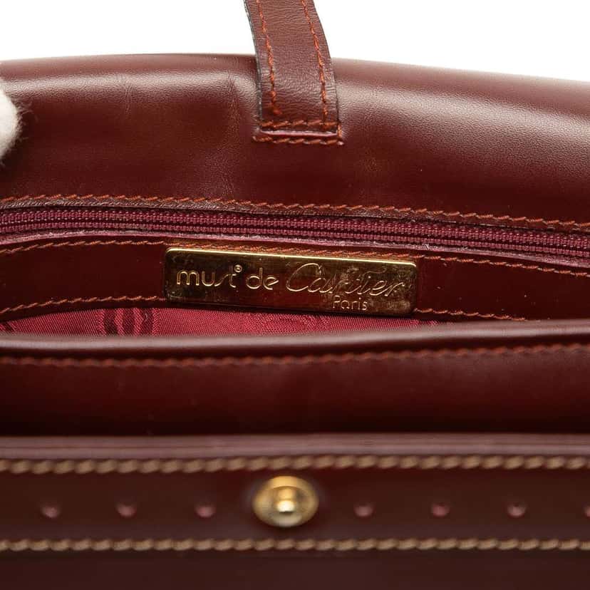 Cartier Leather Must De Cartier Crossbody Red Leather Good condition - Box View