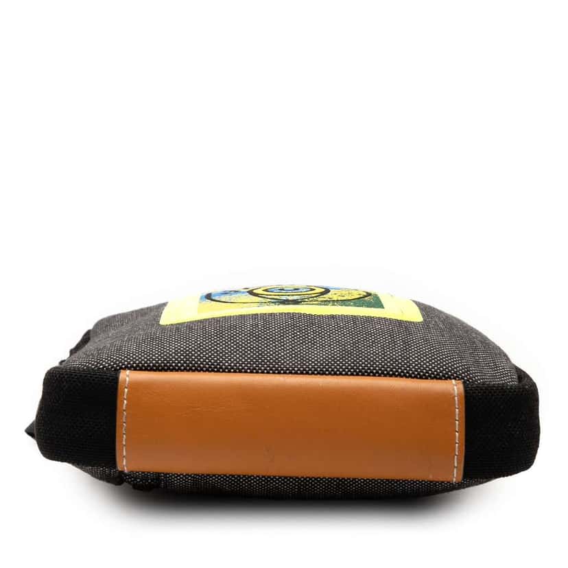 Loewe Canvas Eye Loewe Nature Neck Pouch Grey Canvas Very good condition - Inside View