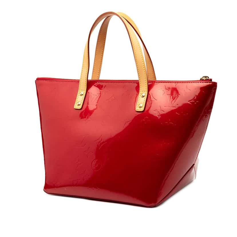 Louis Vuitton Monogram Vernis Bellevue PM Red Leather Good condition - Back View