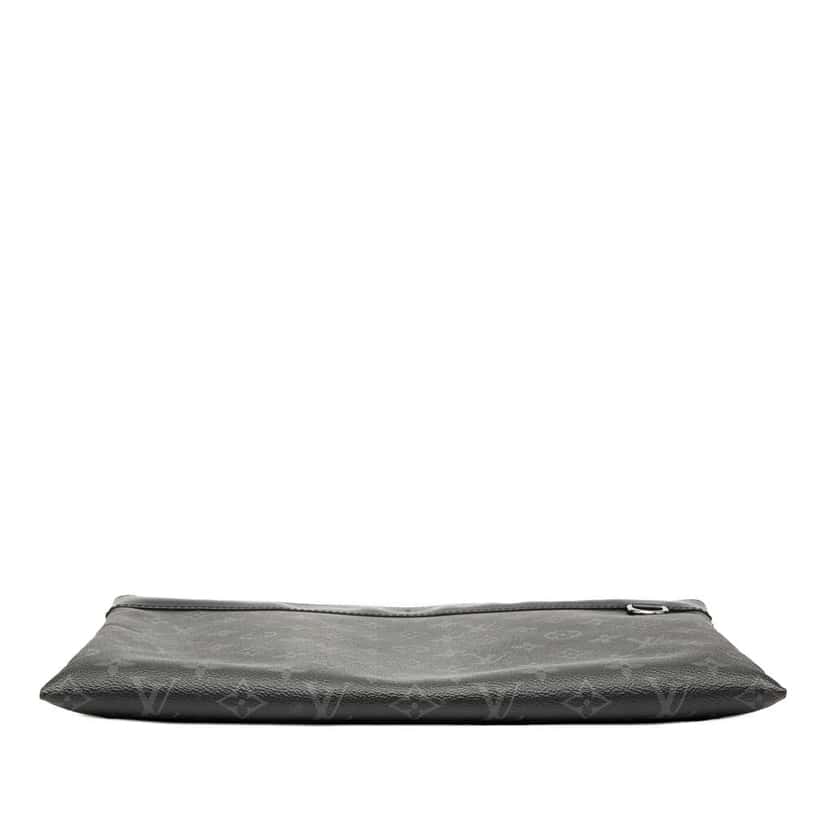 Louis Vuitton Monogram Eclipse Discovery Pochette GM Black Good condition - Inside View