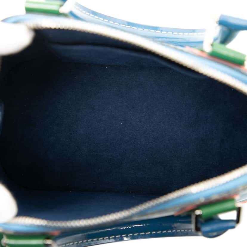 Louis Vuitton Epi Aqua Alma BB Blue Leather Good condition - Model View
