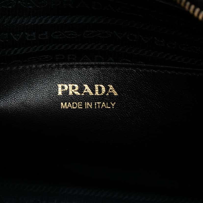 Prada Small Saffiano And City Calf Esplanade Satchel Red Leather Good condition - Box View