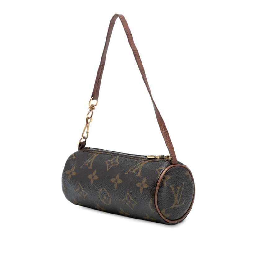 Louis Vuitton Monogram Papillon Pochette Brown Good condition - Back View