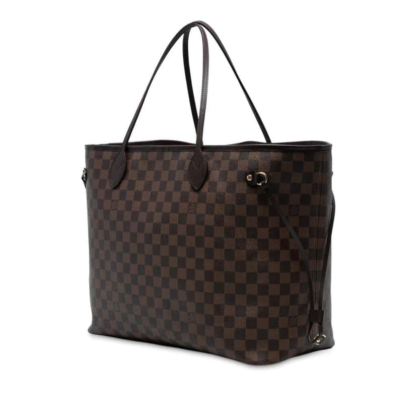 Louis Vuitton Damier Ebene Neverfull GM Brown Good condition - Back View