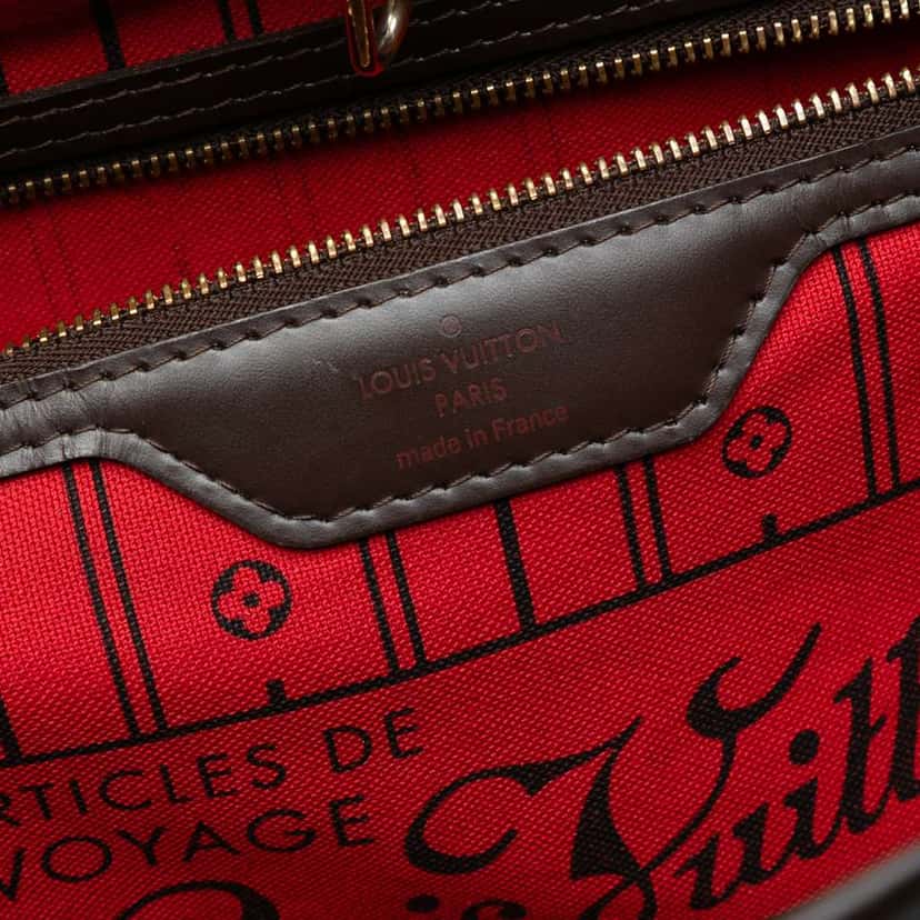 Louis Vuitton Damier Ebene Neverfull GM Brown Good condition - Box View
