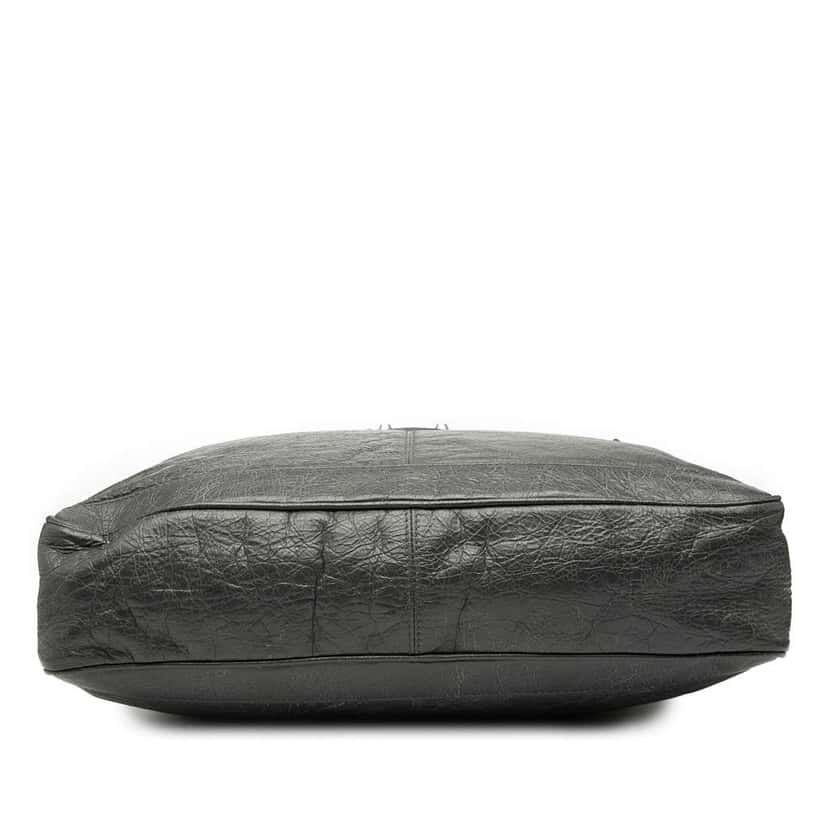 Balenciaga Lambskin Motocross Classic Briefcase Black Leather Good condition - Inside View