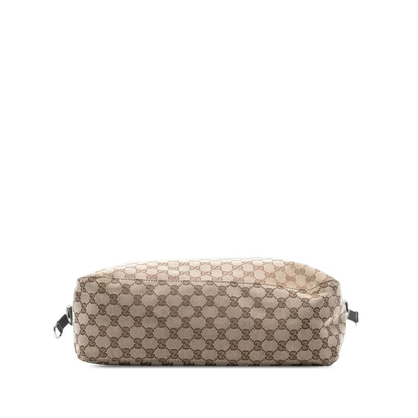 Gucci Large GG Canvas Icon Bit Satchel Brown Canvas Good condition - Inside View