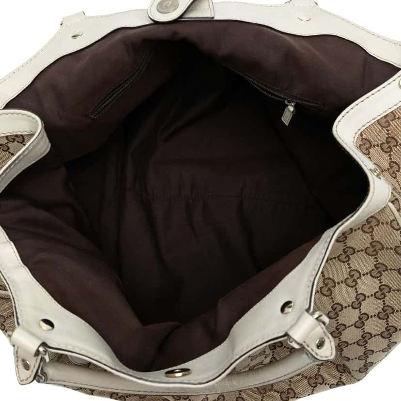 Gucci Large GG Canvas Sukey Tote Brown Canvas Good condition - Model View