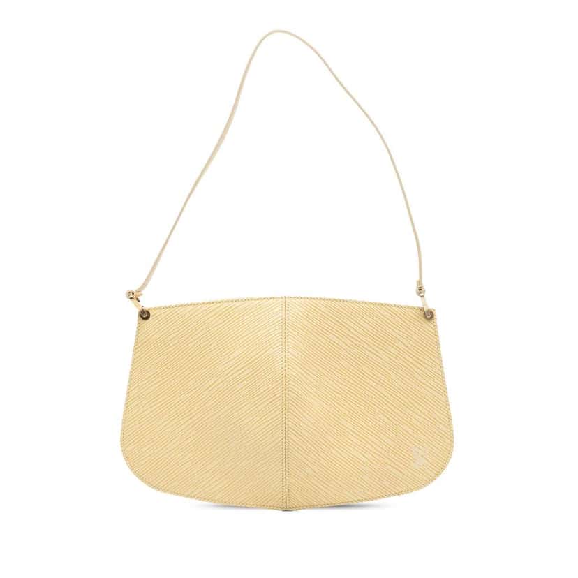 Louis Vuitton Epi Demi Lune Pochette Yellow Leather Good condition - Front View