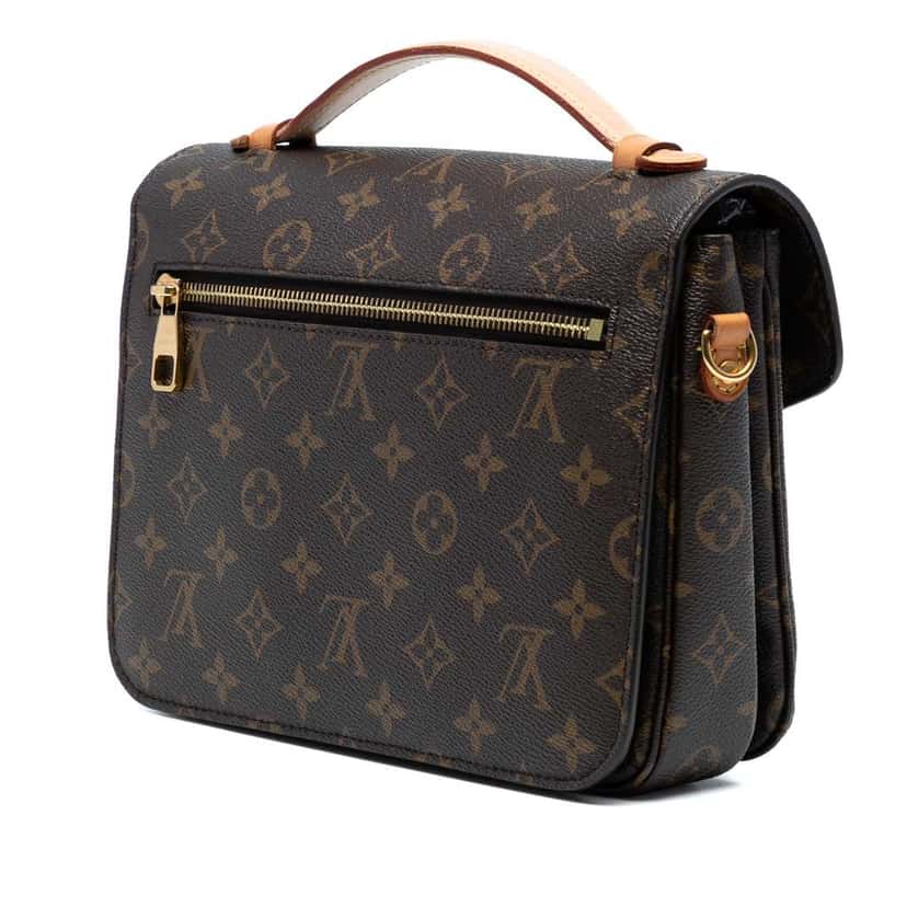 Louis Vuitton Monogram Pochette Metis Brown Good condition - Back View