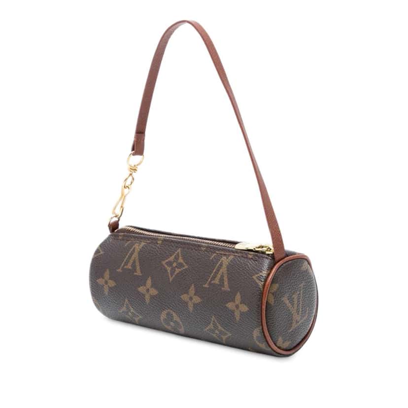 Louis Vuitton Monogram Papillon Pochette Brown Good condition - Back View