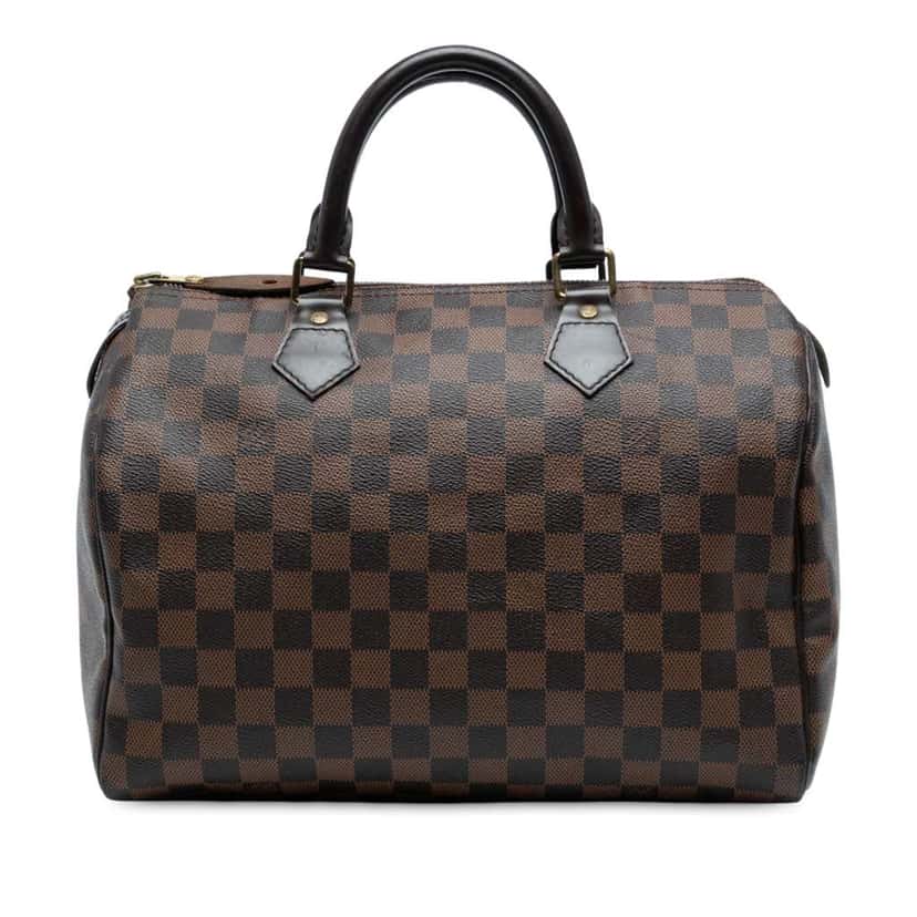 Louis Vuitton Damier Ebene Speedy 30 Brown Good condition - Front View
